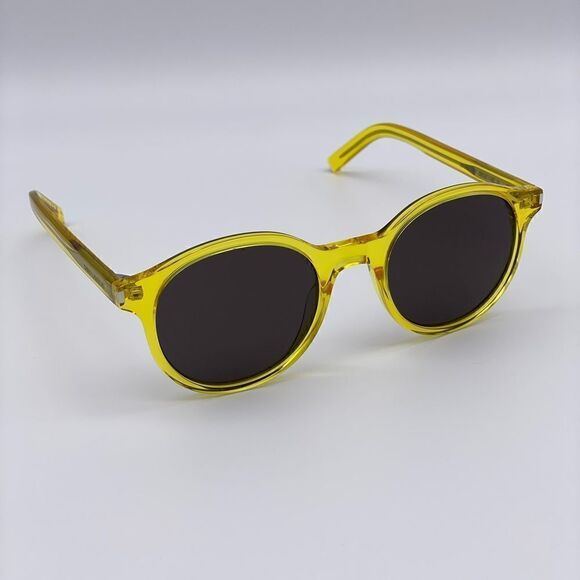 YSL SAINT LAURENT Sunglasses SL521 009 RIM Yellow/Black Unisex NEW